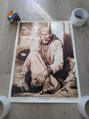 Cherry Offset Shri Sai Baba Dwarkamai Hinduism Religious Poster
