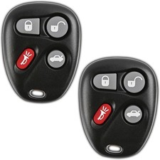 2X Key Fob Replacement for 2001 2002 2003 2004 2005 Model, 4-Button 25695954, Lo