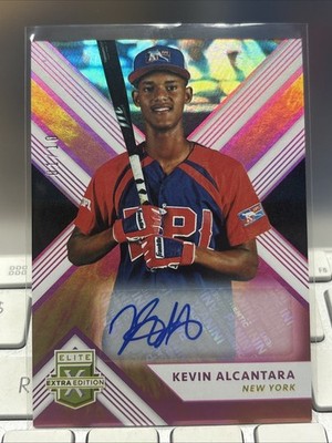 KEVIN ALCANTARA 2018 Panini Elite Extra Edition Aspirations 1/10 Auto