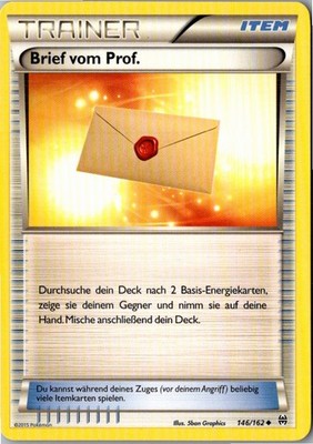 Pokemon Brief vom Prof. 146/162 TURBOstart Deutsch