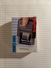 Trodat Printy 4846 Numberer Self Inking Stamp,Black