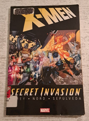 Marvel X-Men Secret Invasion Trade Paperback Graphic Novel