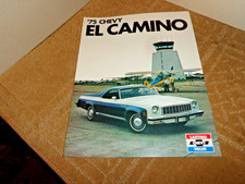 VTG NOS 1975 CHEVY CHEVROLET EL CAMINO DEALER SALES BROCHURE ALL MODELS