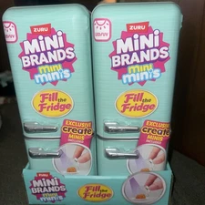 IN HAND Zuru Mini Brands Minis Fill the Fridge Light Up Refrigerator Playset