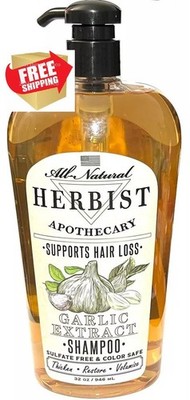 Big HERBIST Apothecary Garlic Extract - Shampoo - Support Hair Loss - 32 oz