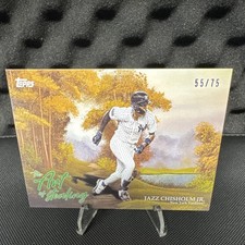 Topps 2025 Bob Ross Art of Stealing Jazz Chisholm Jr. Sap Green #AOS-10 /75 Yan…