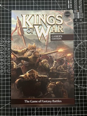 Kings of War Gamers Edition Mantic softback vgc large A5