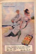 1913 Fatima Original tobacco cigarette ad - Extremely Rare from Leslies