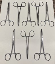 Curved Hemostats Clamps Forceps 5.5" Lot Of 8