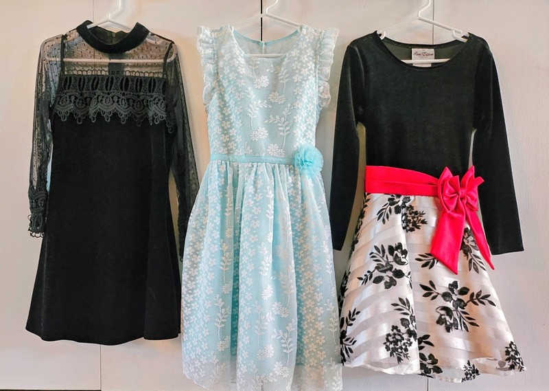 Girls size 6 party dresses