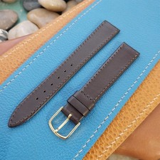 16mm Hadley Roma Brown Tapered 16/14 nos Unused Vintage Watch Band