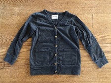 Gray Mini Mioche Kids Organic Cotton Cardigan 5 / 6