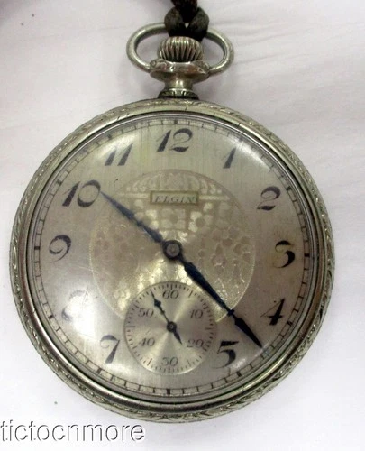 ANTIQUE ART DECO ELGIN GRADE 291 MODEL 7 RUBY JEWEL 16s POCKET WATCH 1925