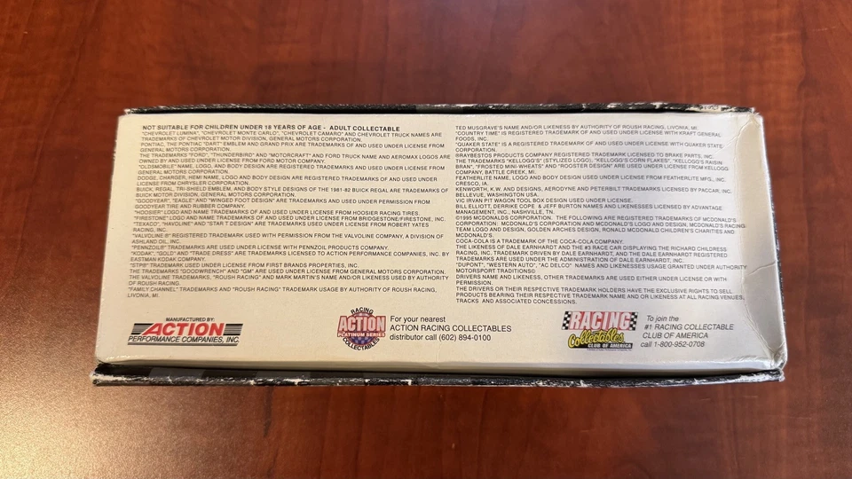 Camión de carreras Ron Hornaday Jr #16 1995 escala 1:24 1 de 6.004 LE banco hecho a mano Foto 4 de 4