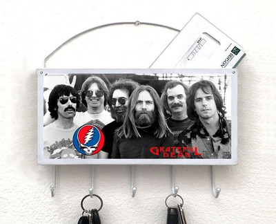Grateful Dead mailbox, mail organizer, key holder, wall mount