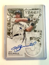 2026 Topps Series  1 Jeff Bagwell 75 Years Of Topps Die-Cut On Card Auto /75