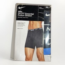 Nike Men's Dri- Fit Essential Cotton Stretch Boxer Brief 3-Pack Size 2XL See P