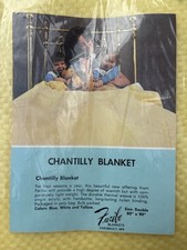 Faribault Chantilly Blanket Yellow Double Blanket NWT