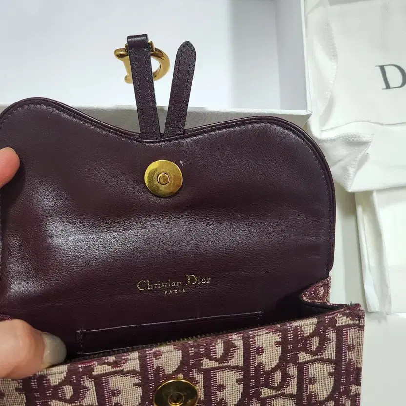 Dior Belt Bag, Authentic Burgundy, Minor Wear thumbnail 11