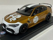 1/18 Motorhelix Alfa Romeo Giulia GTAm metallic Gold custom Leather base AB1290