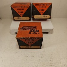 Lot Of 3 Nos Ford Fb14 1932-1938 Flathead V8 Connecting Rod Bearings Lot Of 3 Nos Ford Fb14 1932-1938 Flathead V8 Connecting Rod Bearings