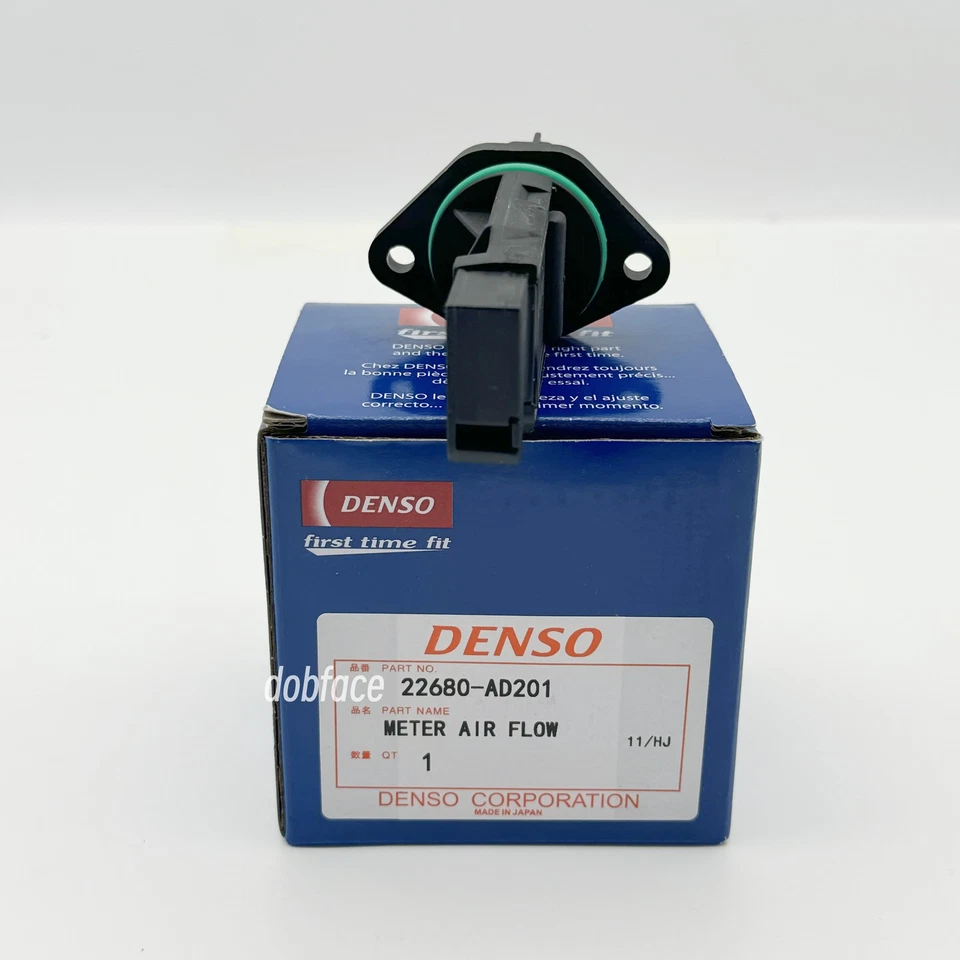 DENSO Mass Air Flow Meter Sensor 22680-AD201 For Nissan Maxima Infiniti Subaru Foto 4 de 4