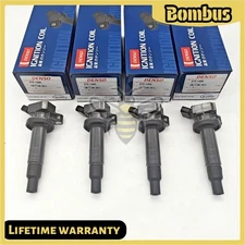 New 4Pcs Denso Ignition Coil 673-1300 For 2000-10 Toyota Corolla 90919-02239