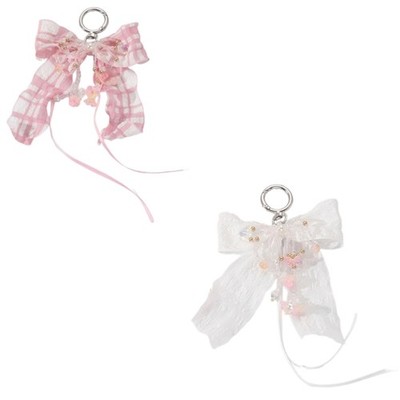 Bows Keychain Charms Wallet Bag Purse Keyring Pendant Charms Aesthetic keychain