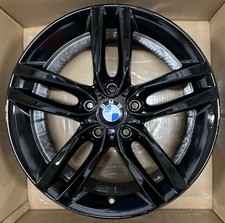 GENUINE BMW 18” 461M 1 2 SERIES REAR ALLOY WHEEL GLOSS BLACK