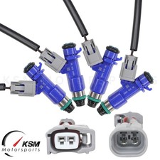 4 X 410cc Fuel Injectors With Plug Play Adapters For Honda Acura Rdx