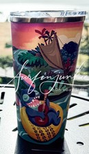 Disney Aulani Stainless Steel Coffee Tumbler Mug Cup 626 Stitch 15th New 2026