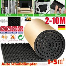 10M Schalld&auml;mmschaum Selbstklebend Akustik D&auml;mmung Schaumstoff KFZ D&auml;mmmatteDHL