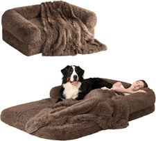 Foldable Human Dog Bed, Orthopedic Memory Foam Human Sized Dog Bed, Waterproof P