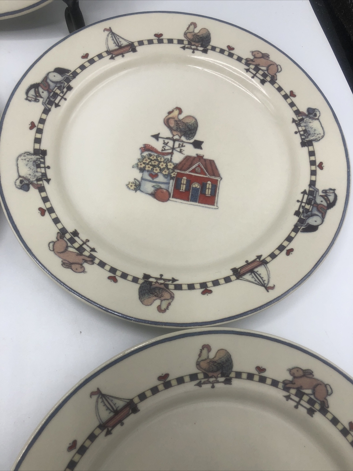 SET OF 6 International Tableworks Windy Hill Susan Winget 7 5/8" Bread Plates