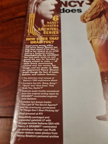 Nancy Sinatra - How Does That Grab You? ☆RSD 2024 LTD ETN ORANGE CREAM VINYL LP☆ - Picture 2 of 8