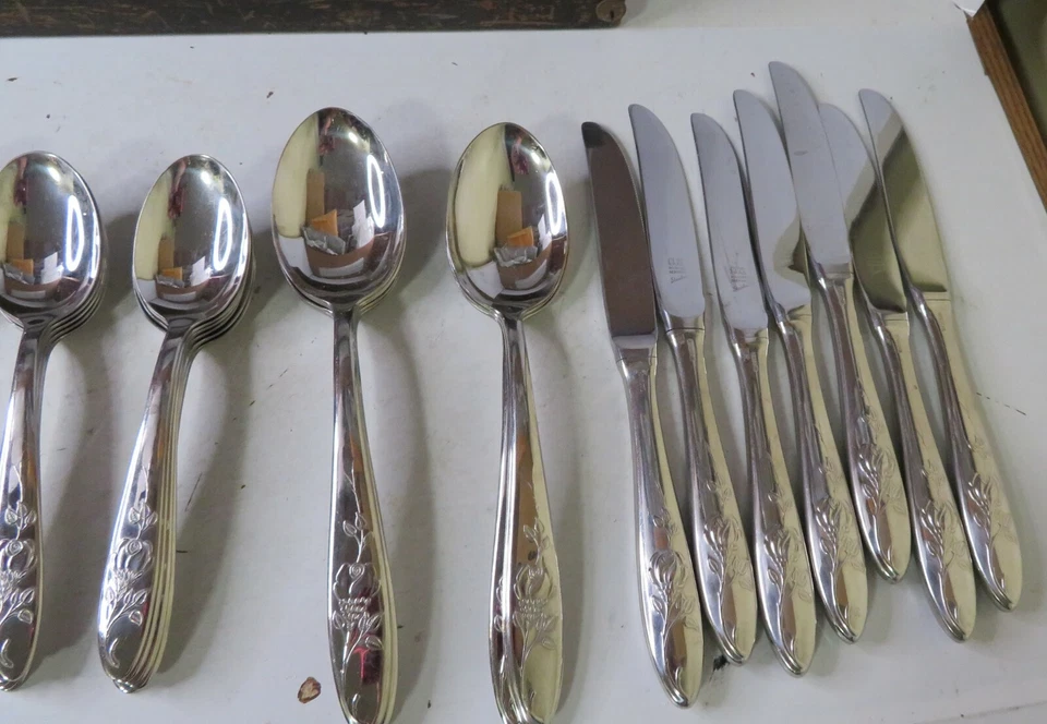 Carl Mertens CMR6 Flatware Set Of 44 Pieces 18/12 Stainless Ronosil Germany NICE - Изображение 2 из 4