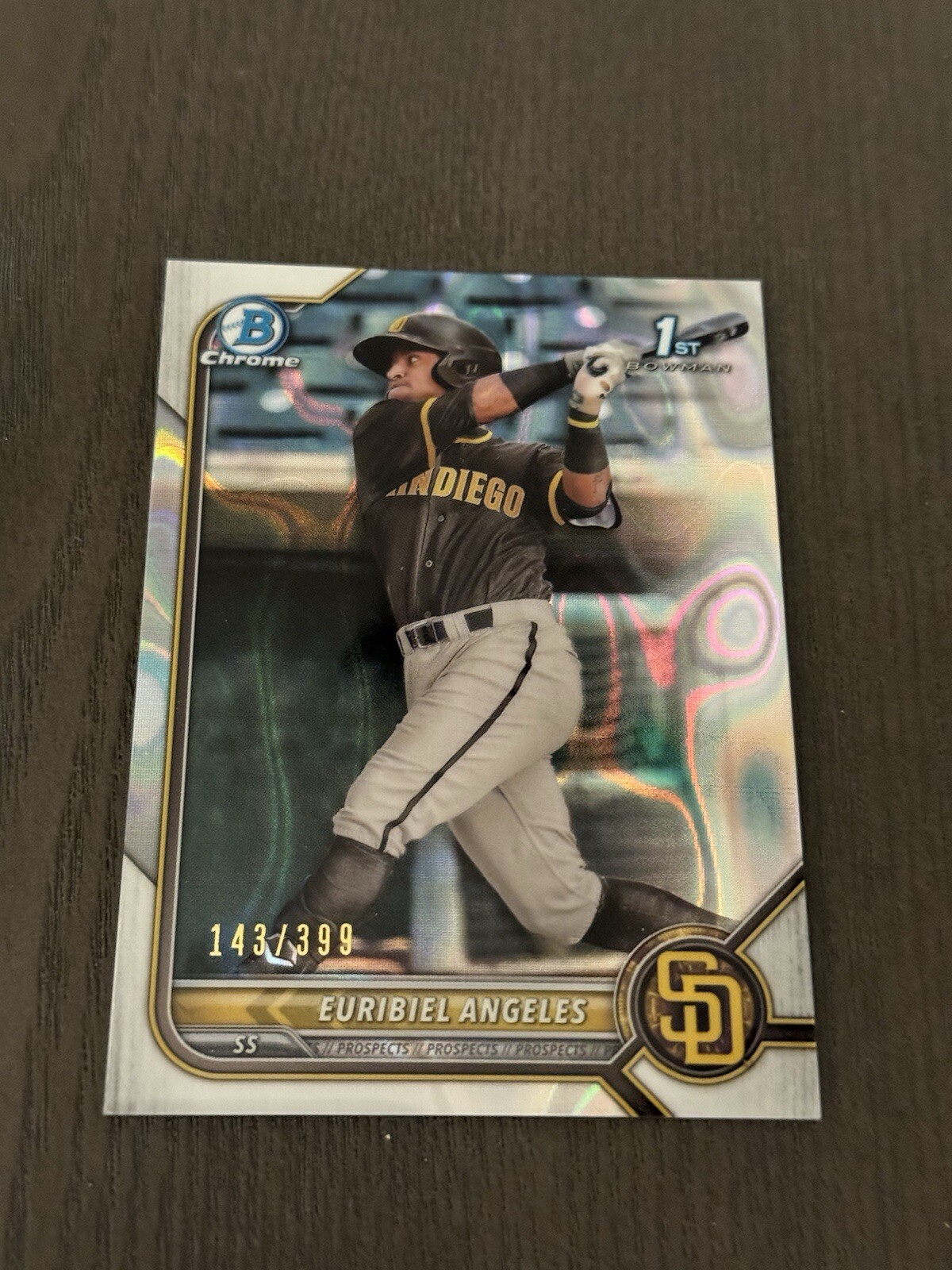 2022 Bowman Chrome Prospects Lava Refractor /399 #BCP-32 EURIBIEL ANGELES