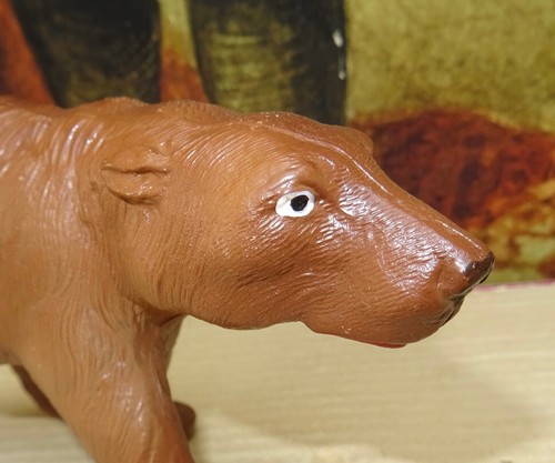 Superbe rare mouton ancien Petitcollin celluloïd avec son étiquette