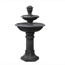 Serenity 2 Tier Water Fountain Self-Contained Polyresin Water Feature 96cm Tall