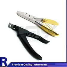 Podiatrist Toe Nail Cutter Half Gold Acrylic Fake False Tip Nail Cutters Tools