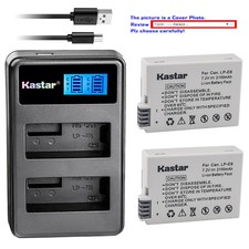 Kastar LP-E8 LPE8 Battery Charger for Canon EOS Rebel T2i EOS Rebel T3i Camera