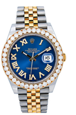 Rolex Datejust 41mm Blue Dial Two-Tone Jubilee - 126333