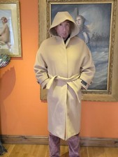 MSGM Cappotto Long Coat in Camel With Hood And Belt 44 RRP £840 BNWT 