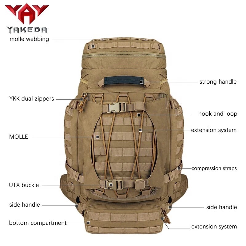 個人装備 yakeda backpack YAKEDA Hunting Backpack Multi-functional MOLLE Second