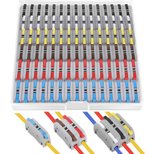 XHF Colourful Compact Connectors Lever Nuts, Electrical Wire Terminals for Any C