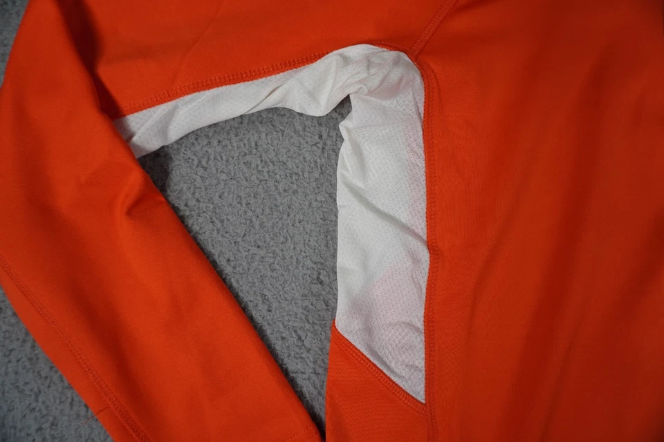 Umbro Premier 1/4 Zíper Feminino Pequeno Laranja Decote Simulado Manga Longa Decote Simulado - Imagem 2 de 4