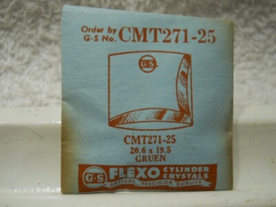 GS CMT271-25 Watch Crystal Ft Gruen Apollo Huntsman - 20.6 x 19.5 mm Replacement