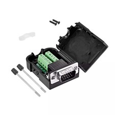 D-sub DB15 Breakout Board Connector with Case Male Port Solderless with Screws