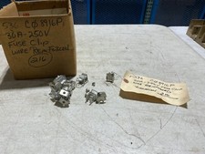 Big lot of 200 Fuse Clip Fuse Holders Wire Reinforced 30A 250V, NOS