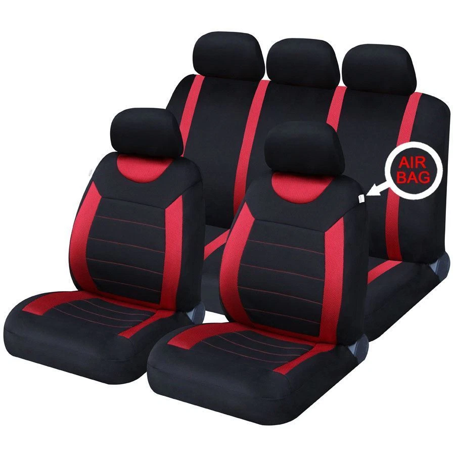 Fiat 500 seat covers red outlet
